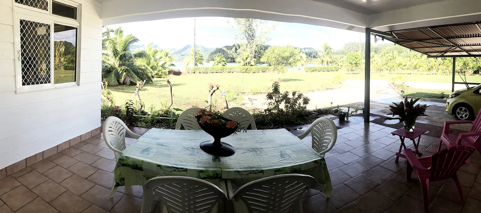 Vue extérieure du bungalow